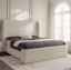 Beige king bed-180x200 cm