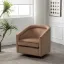 Velvet Swivel Barrel Chair