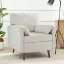 Modern Chenille Armchair with Folded Arms and Plush Cushions