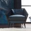 Origami-Inspired Velvet Lounge Chair
