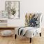 Upholstered Chair with Floral Pattern