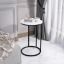 Glossy Marble Top Side Table