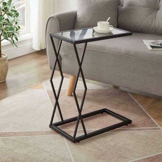 Glass Top End Table