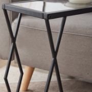 Glass Top End Table