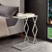 Glass Top End Table