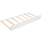Solid Wood Daybed with Pull-Out Trundle, USB Charging Ports, and Built-In LED Lighting