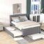 Multi Utility Upholstered Platform Bed