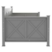 Twin Size Daybed with 2 Large Storage Drawers and Rustic X Frame Design