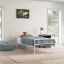 Sturdy Steel Bed Frame with Headboard and Footboard for Kids