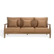 Outdoor Patio Sofa with Cushions