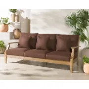 Outdoor Patio Sofa with Cushions