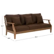 Outdoor Patio Sofa with Cushions