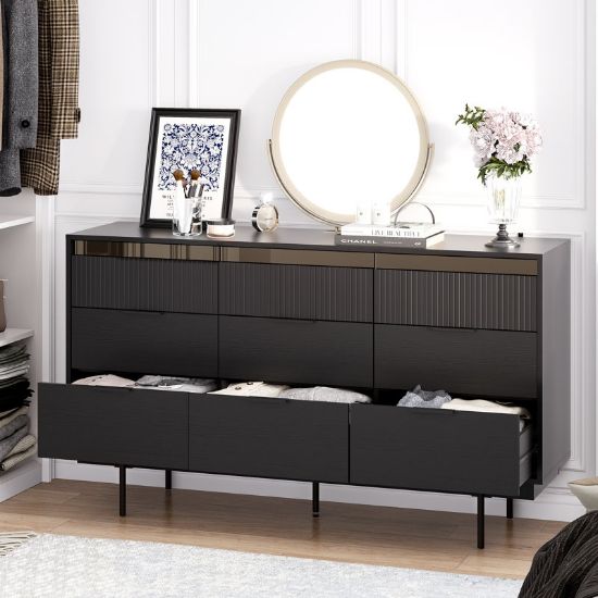 9-Drawer Buffet and Storage Cabinet