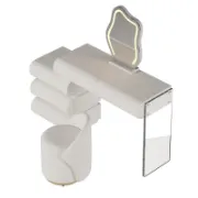 Modern Makeup Vanity Set with Stool & LED Mirror