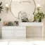 A luxurious vanity with eight drawers