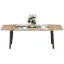 Modern Dining Table with Boat-Shaped Design and Spacious Seating