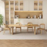 Picture of Rectangular Solid Pine Wood Dining Table