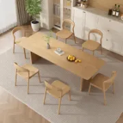 Picture of Rectangular Solid Pine Wood Dining Table