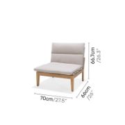 Teak Outdoor Seating Set with Cushions