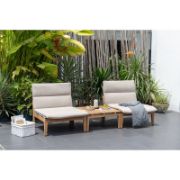 Teak Outdoor Seating Set with Cushions