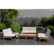 Teak Outdoor Seating Set with Cushions