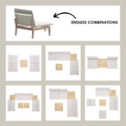 Teak Outdoor Seating Set with Cushions