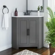 Single Bathroom Vanity with Ceramic Top