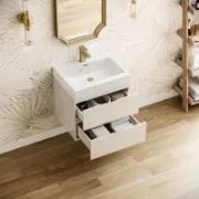 Picture of Wall Mount Single Sink Bathroom Vanity with Top and Sink