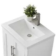 White Wooden Bathroom Vanity