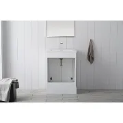 White Wooden Bathroom Vanity