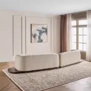 تفصيل طقم كنب أنيق مخمل فاخر ناعم