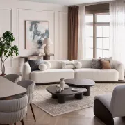 تفصيل طقم كنب أنيق مخمل فاخر ناعم
