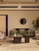 تفصيل طقم كنب عصري بيج مريح