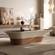 تفصيل طاولة قهوة زجاج تصميم قارب عصري