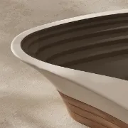 تفصيل طاولة قهوة زجاج تصميم قارب عصري