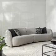 تفصيل كنبة مودرن زاوية رمادي