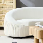 تفصيل كنبة مودرن  أبيض
