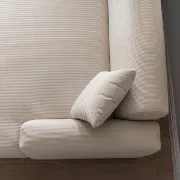 تفصيل كنبة قماش كوردروى حرف U