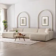 تفصيل كنبة قماش كوردروى حرف U