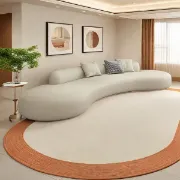 تفصيل كنبة مودرن جلد أبيض
