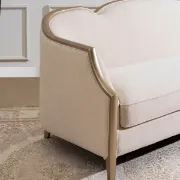 تفصيل كنبة قماش ناعم بيج