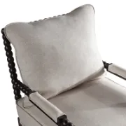 تفصيل كرسي قماش ناعم بيج