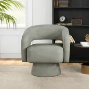 تفصيل كرسي دوار ميكروفايبر