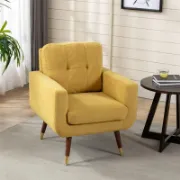 تفصيل كرسي كتان عصري مبطن