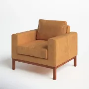 تفصيل كرسي  جلد بإطار خشبي