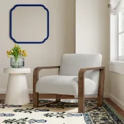 تفصيل كرسي ابيض لؤلؤي