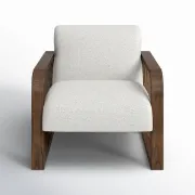 تفصيل كرسي ابيض لؤلؤي
