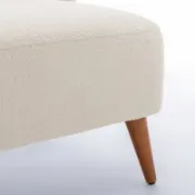 تفصيل كرسي قماش بوكليه كريمي