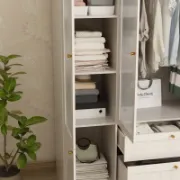 تفصيل دولاب ابيض كبير للتخزين
