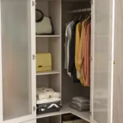 تفصيل دولاب ابيض كبير للتخزين
